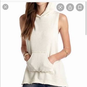 Free people sleeveless hoody